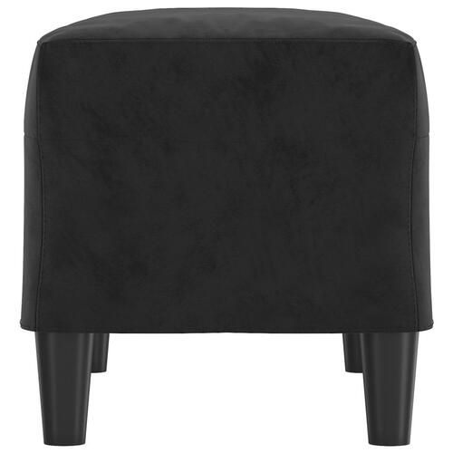 Bænk 70x35x41 cm velour sort