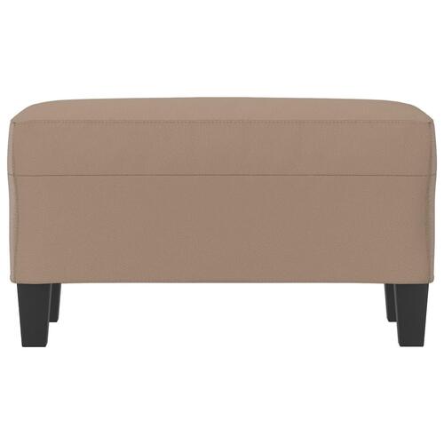Bænk 70x35x41 cm kunstlæder cappuccinofarvet