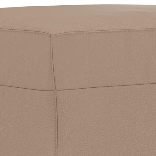 Bænk 70x35x41 cm kunstlæder cappuccinofarvet