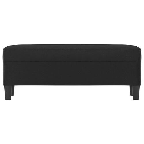 Bænk 100x35x41 cm kunstlæder sort