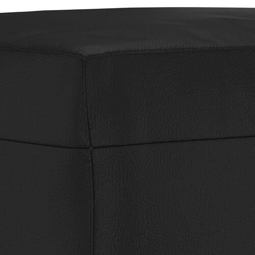 Bænk 100x35x41 cm kunstlæder sort