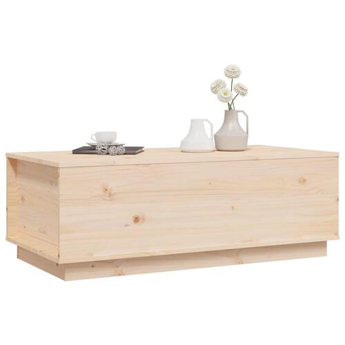 Sofabord 100x50x35 cm massivt fyrretræ
