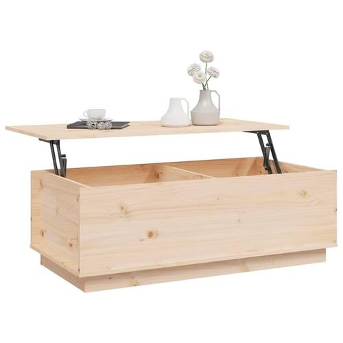 Sofabord 100x50x35 cm massivt fyrretræ
