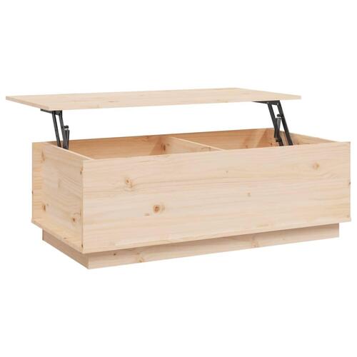 Sofabord 100x50x35 cm massivt fyrretræ