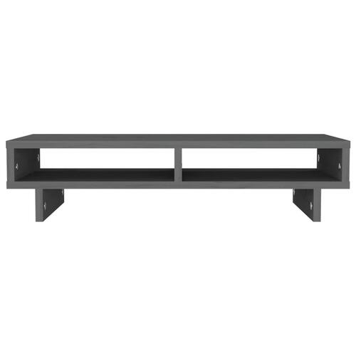 Skærmholder 60x27x14 cm massivt fyrretræ grå