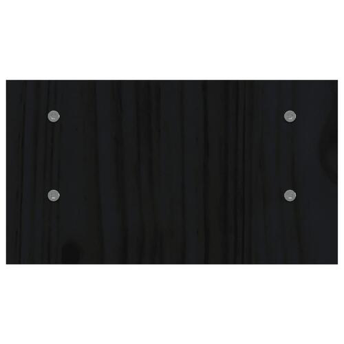 Skærmholder 50x27x15 cm massivt fyrretræ sort