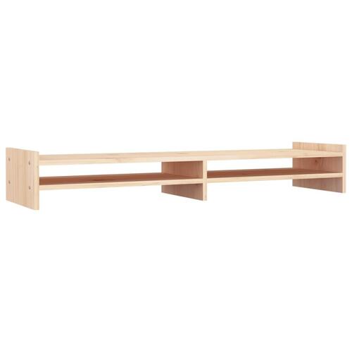 Skærmholder 100x27x15 cm massivt fyrretræ