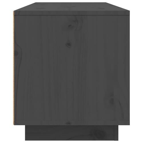 Tv-bord 80x35x40,5 cm massivt fyrretræ grå