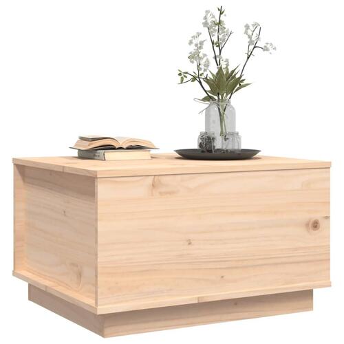 Sofabord 60x50x35 cm massivt fyrretræ
