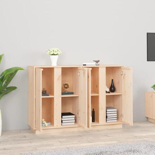 Skænk 120x35x80 cm massivt fyrretræ