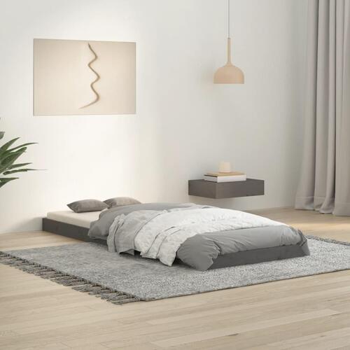 Sengeramme 75x190 cm Small Single massivt fyrretræ grå
