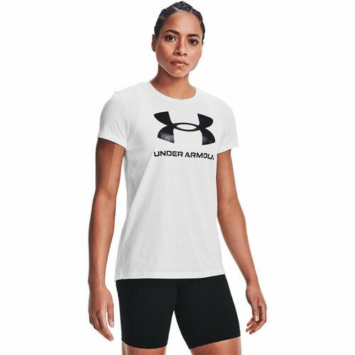 Kortærmet T-shirt til Kvinder Under Armour Sportstyle Hvid XS