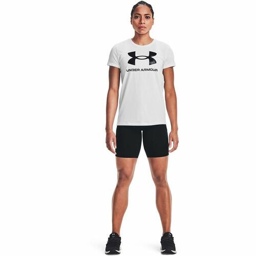 Kortærmet T-shirt til Kvinder Under Armour Sportstyle Hvid XS