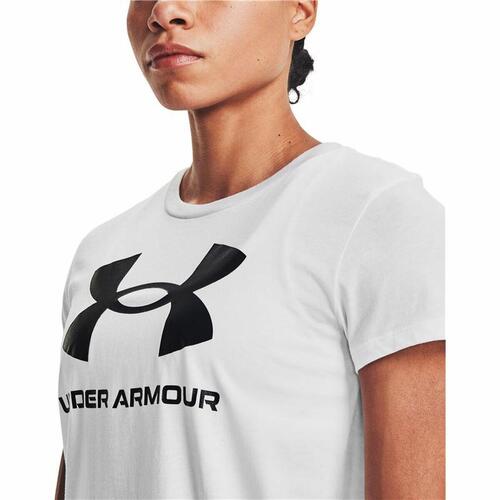 Kortærmet T-shirt til Kvinder Under Armour Sportstyle Hvid XS