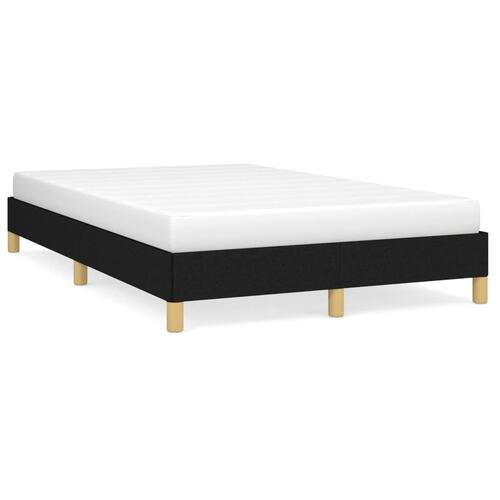 Sengeramme uden madras Sort 120x200 cm Stof
