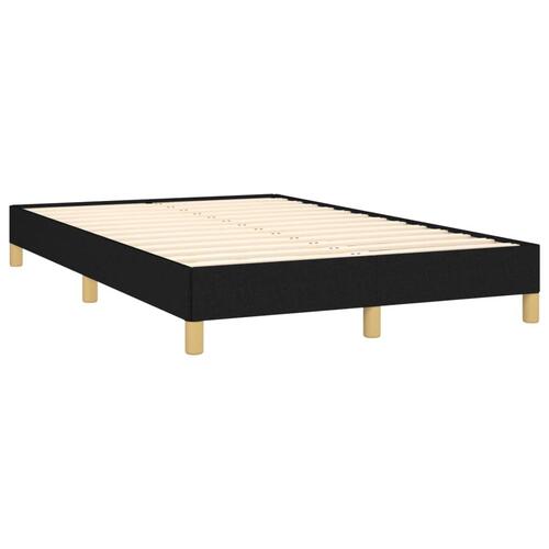 Sengeramme uden madras Sort 120x200 cm Stof