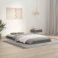 Sengeramme 90x190 cm Single massivt fyrretræ grå