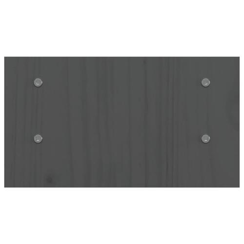 Skærmholder 50x27x15 cm massivt fyrretræ grå