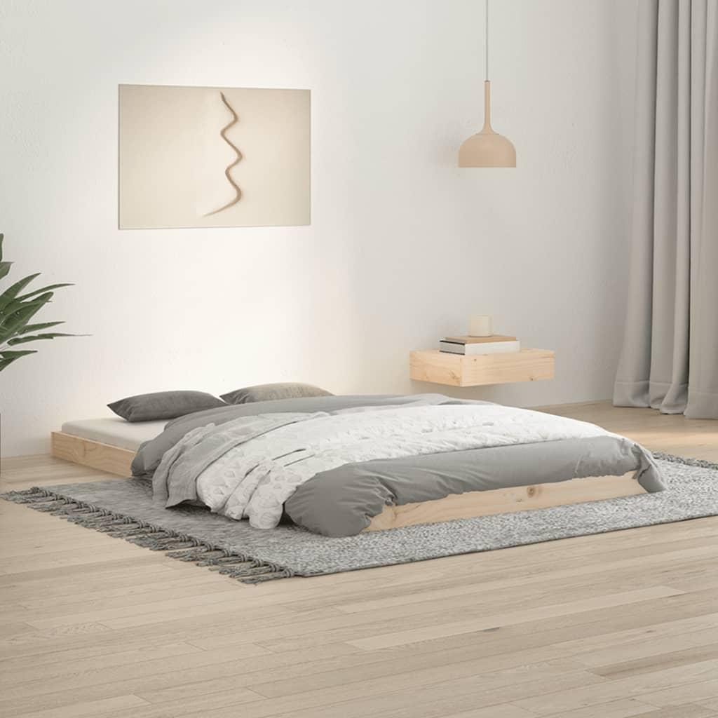 Sengeramme 120x190 cm massivt fyrretræ