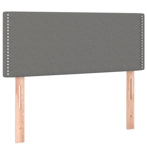 Sengegavl 100x5x78/88 cm stof mørkegrå