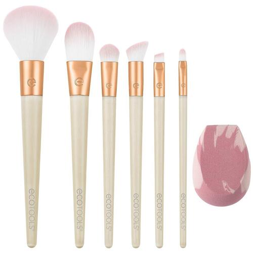 Sæt med Makeup Børster Ecotools Wrapped In Glow Limited edition 7 Dele