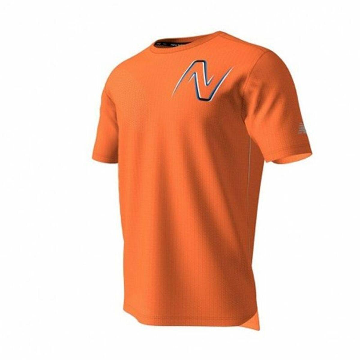 Kortærmet T-shirt til Mænd New Balance GR Impact Run Orange S