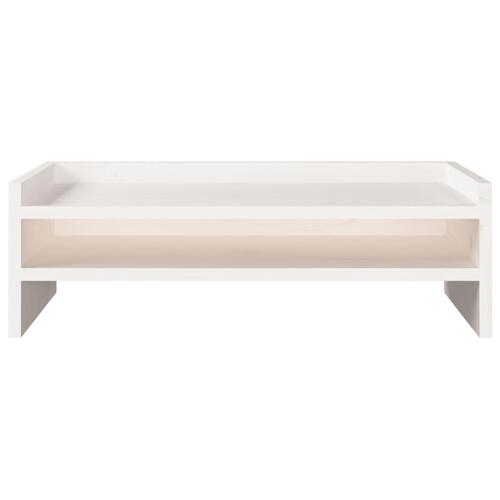 Skærmholder 50x24x16 cm massivt fyrretræ hvid