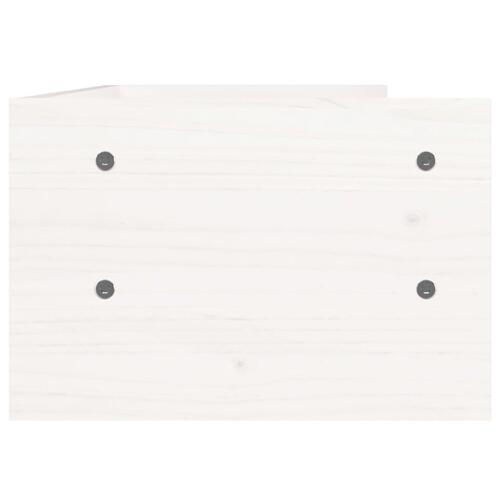 Skærmholder 50x24x16 cm massivt fyrretræ hvid