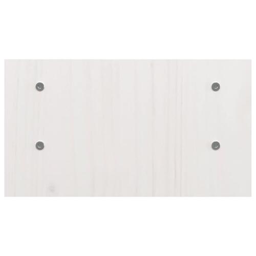 Skærmholder 50x27x15 cm massivt fyrretræ hvid