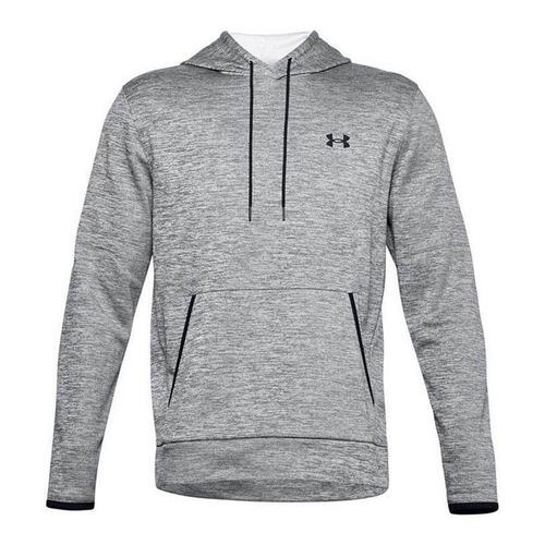 Hættetrøje til Mænd Under Armour Fleece Twist Mørkegrå L