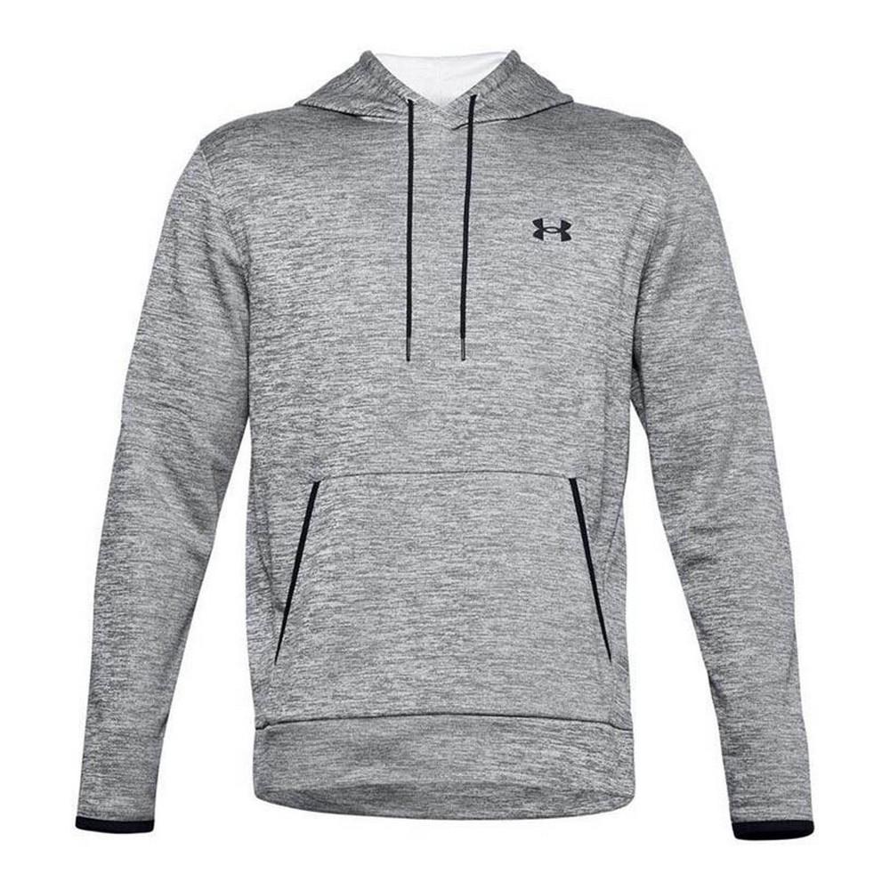 Hættetrøje til Mænd Under Armour Fleece Twist Mørkegrå S