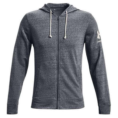 Sportsjakke til Mænd Under Armour Terry Sort Mørkegrå S