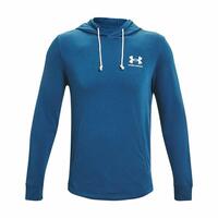 Hættetrøje til Mænd Under Armour Rival Terry Blå M