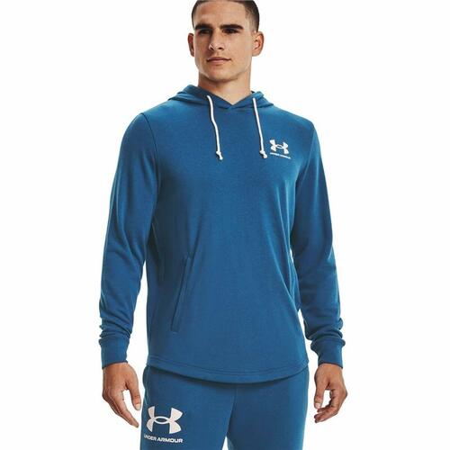 Hættetrøje til Mænd Under Armour Rival Terry Blå M