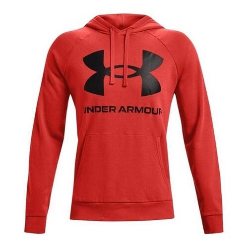 Hættetrøje til Mænd Under Armour Fleece Rival Rød S