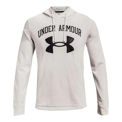 Hættetrøje til Mænd Under Armour Rival Fleece Big Logo Hvid L