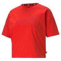 Kortærmet T-shirt til Kvinder Puma Essentials Logo Rød L