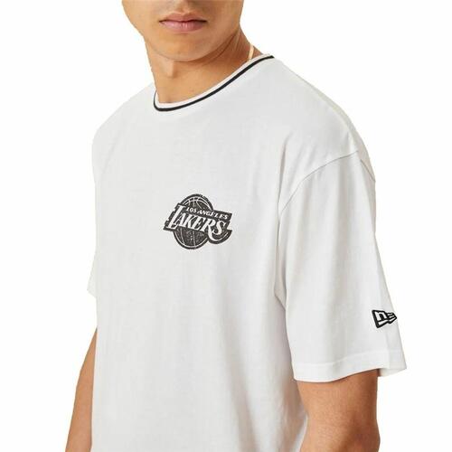 Kortærmet T-shirt til Mænd New Era Lakers Hvid S