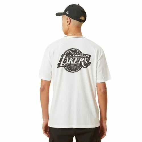 Kortærmet T-shirt til Mænd New Era Lakers Hvid S