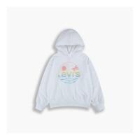 Sweatshirt med hætte til piger Levi's Oversized Hvid 12 år