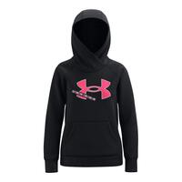 Sweatshirt med hætte til piger Under Armour Fleece Logo Sort S