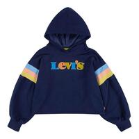 Sweatshirt til Børn Levi's Full Sleeve High Rise Mørkeblå 10 år
