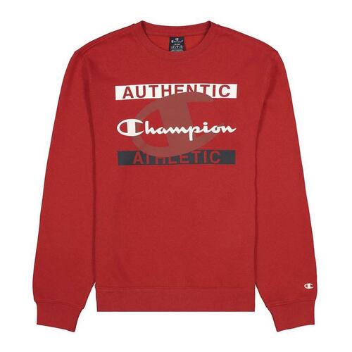Sweaters uden Hætte til Mænd Champion Authentic Athletic Rød XS