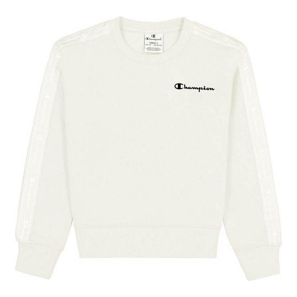 Sweatshirt til Børn Champion Crewneck Logo Hvid M