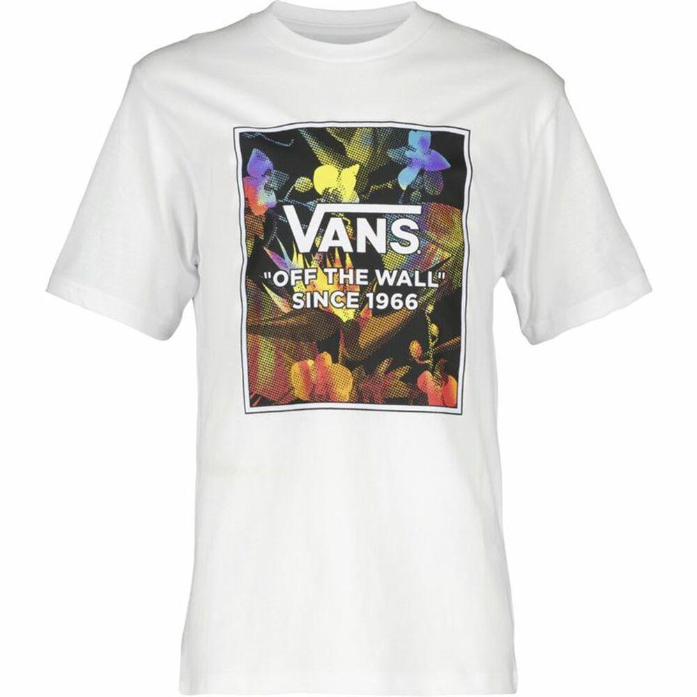 Kortærmet T-shirt til Børn Vans Flowers Hvid L