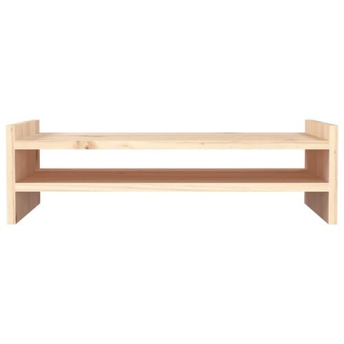 Skærmholder 50x27x15 cm massivt fyrretræ