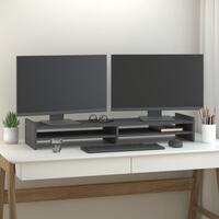 Skærmholder 100x27x15 cm massivt fyrretræ grå