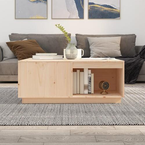 Sofabord 100x101x40,5 cm massivt fyrretræ
