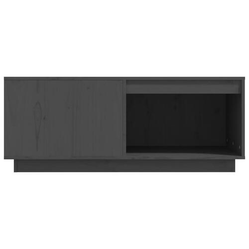 Sofabord 100x101x40,5 cm massivt fyrretræ grå