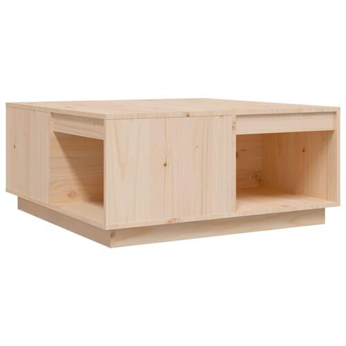 Sofabord 80x81x36,5 cm massivt fyrretræ